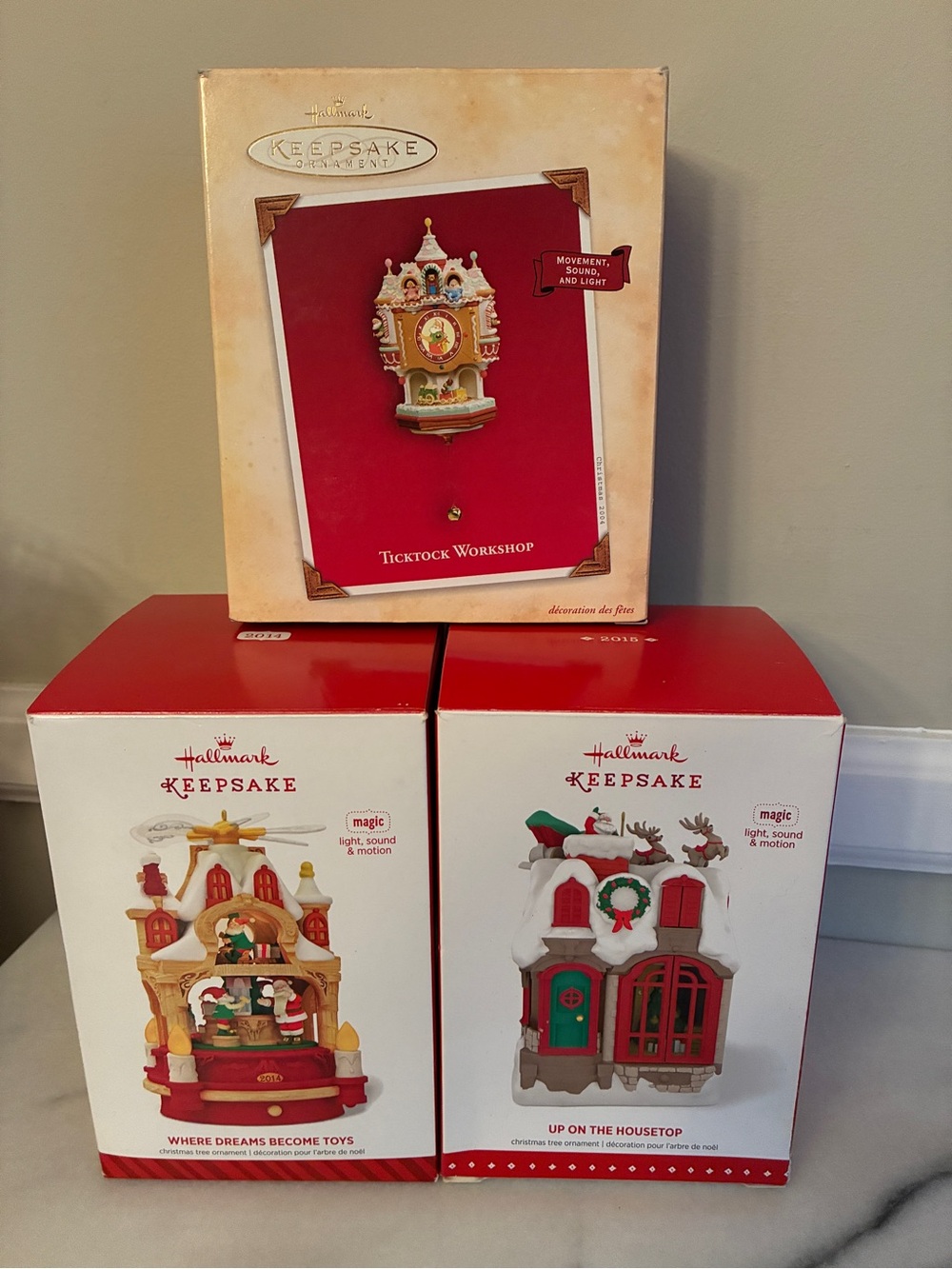 Hallmark Keepsake Ornament set of 3
